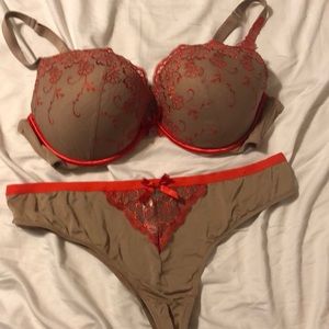 NWOT Cacique bra and panty set